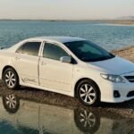 Toyota-corolla-white-car